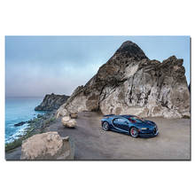 Bugatti Chiron супер автомобиль плакат стены искусства автомобиля картина Печать на холсте картины для декора гостиной 2024 - купить недорого