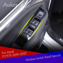 Car window switch panel adjust cover trim stickers strips trim decoration car style For Haval F7/F7X 2019 2020 2021 Accessories 2024 - buy cheap