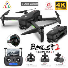 Zlrc sg906 pro zangão gps com 2 eixos anti-agitação auto-estabilização cardan wifi fpv 4 k câmera sem escova quadcopter vs f11 zen k1 2024 - compre barato