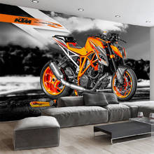 Papel tapiz Mural personalizado de cualquier tamaño, Mural de motocicleta estéreo 3D, Arte Creativo, restaurante, Fondo de habitación de niños, pegatina de pared impermeable 2024 - compra barato