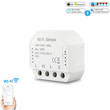 DIY WIFI Smart Lights LED 220V 240V Dimmer APP Remote Control 1 Way 2 Way Switch Breaker Module Works with Alexa Google Home 2024 - buy cheap