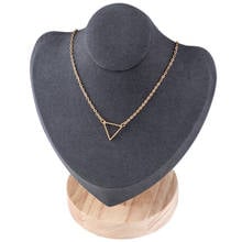 SHUANGR Metal Geometric Triangle Pendant Necklace Gold Color Short Collar Chain Necklaces Simple Fashion Jewelry collier 2024 - buy cheap