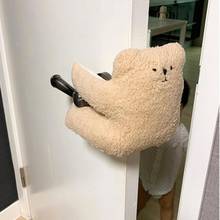 Cartoon Thick Plush Rabbit Bear Baby Door Stopper Safety Hand Finger Protector Door Handle Stoppers Door Knob Wall Protector 2024 - buy cheap