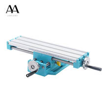 AMYAMY compound bench table Cross slid Table worktable Bench double bearing rail For Drill Milling Machine Adjust X-Y axis 2015A 2024 - buy cheap