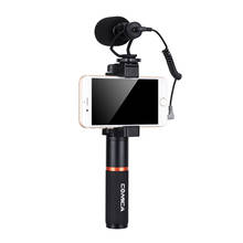 COMICA CVM-VM10 Video Kit w Condenser Microphone LED Light Shock-Mount Grip Video Shooting Gear for iPhone Samsung Xiaomi Huawei 2024 - buy cheap