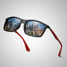 Gafas de sol cuadradas polarizadas de diseño Original de marca para hombre, gafas de conducción para Conductor, gafas de sol ovales de colores 2024 - compra barato