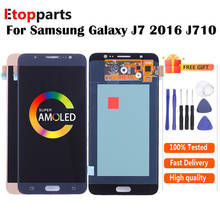 5.5" AMOLED For Samsung Galaxy J7 2016 J710FN J710F J710M J710Y LCD Display with Touch Screen Digitizer Assembly Free Shipping 2024 - buy cheap