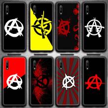 Capa de celular com símbolo do anarchy, huawei honor 30, 20, 10, 9, 8, 8x, 8c, v30 lite view, 7a pro 2024 - compre barato