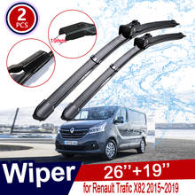 Car Wiper Blades for Renault Trafic X82 2015 2016 2017 2018 2019 Windscreen Brushes Car Accessories for Opel Vauxhall Vivaro 2024 - buy cheap