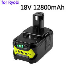 New 18V battery 12800mAh Li-On rechargeable For Ryobi Hot P108 RB18L40 Rechargeable Battery Pack Power Tool Battery Ryobi ONE 2024 - buy cheap