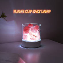 Lava Lamp Colorful Night Light Natural Himalayan Salt Lamps Air Purifier Flame Cup Rock Lamp Bedroom Decor USB Rechargeable 2024 - buy cheap
