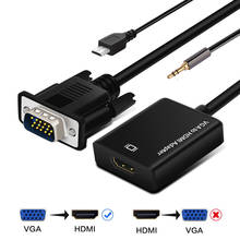 VGA to HDMI Converter Cable with Audio Support 1080P HDMI VGA Adapter male to female Video Cable for projector TV Notebook HDTV 2024 - buy cheap