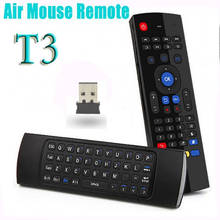 T3 2.4G Wireless Keyboard Backlit Remote Control Air Mouse English Russian for Smart Android TV Box X96 Mini S905w TX3 TVBOX 2024 - buy cheap