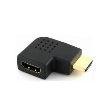 20 шт. Переходник HDMI-совместимый штекер HDMI на гнездо HDMI угол 90 градусов левый переходник для кабеля HD TV DVD 2024 - купить недорого
