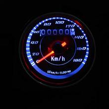 Speedometer Motorcycle Gauge Odometer LED Tachometer 0-180km/h Motor Auto Meter Miles Gauge Speed Tachometer KMH 12v Gauge 2024 - buy cheap