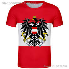 Camiseta de AUSTRIA personalizada con número de nombre, ropa negra, blanca, gris y roja, camisetas de aut country, camisetas de la bandera de Alemania 2024 - compra barato