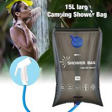 15L Foldable Solar Shower Bag Portable TPU Camping Water Bags Solar Power Heating Water Storage With Faucet For Picnic Hiking 2024 - buy cheap