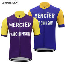 2 style retro cycling jersey men summer short sleeve bike wear esp jersey road jersey cycling clothing maillot braetan 2024 - buy cheap