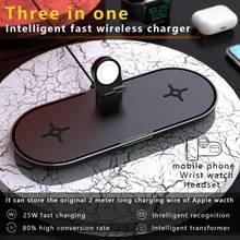 2021 Qi Wireless Charger Stand For IPhone 12 11 XS XR X 8 3 In 1 Fast Charging Dock Station For Apple Watch Iwatch 6 SE 5 4 3 2 2024 - buy cheap