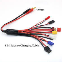 Multifunction Balance Charging 8 in 1 4.0MM Banana Connector to EC3 XT60 TRX JST Futaba T Connect For Imax B6 B6AC Lipo battery 2024 - buy cheap