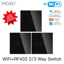 NEW Upgraded WiFi Smart RF433 Touch Switch 2/3 Way Smart Life/Tuya App Control,Alexa Google Home Voice Control 1/2/3 Gang 2024 - buy cheap