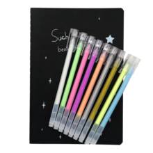 9Pc Pen+1pc Notebook Set 2020 Sketchbook Diary for Graffiti Soft Cover Black Paper Sketch Book Notebook Office School Supplies 2024 - buy cheap