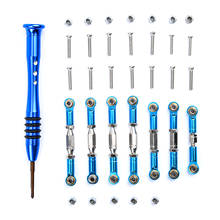 7Pcs Adjustable Upgrade Spare Parts Metal Linkage Pull Rod Servo Link for WLtoys 144001 1/14 RC Car Accessories RC Parts 2024 - buy cheap