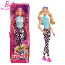 Barbie Fashionista Kid Toy Blonde Princess Malibu Top Accessories Changing Dolls Beautiful Gift Box For Children Birthday GRB50 2024 - buy cheap