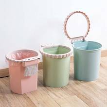 Trash Can Waste Bins with Trash Bag Storage Box Paper Basket Dustbin Office Home Rubbish Can Recycle Garbage Bin 2024 - buy cheap