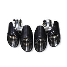 1 Pair Carbon Fiber Exhaust Tip For Porsche Macan 2014-2018 Exhaust Pipe Muffler Tailpipe Exhaust System Nozzle 2024 - buy cheap