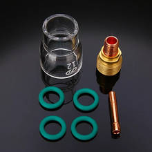 Kit de ferramentas de solda tig com 7 tamanhos diferentes, lentes de gás pyrex 2024 - compre barato