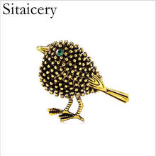 Sitaicery Bird Brooches Men And Women's Metal Badge Banquet Wedding Custom Enamel Pin Gifts Brooch Pin Men's Suit Accessories 2024 - buy cheap