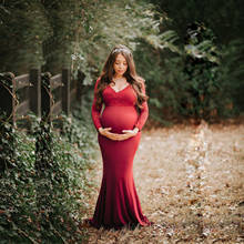 Vestido de renda para mulheres grávidas, vestido maxi para fotos, adereço para grávidas 2024 - compre barato