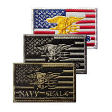 3D American Flag Backpack Tactical Patches Army Navy Seals Badges US Clothes Military Stickers Bag Embroidery Hook&Loop Applique 2024 - buy cheap