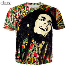 Hx-camiseta bob marley, mais nova moda de verão, popular, estampa 3d, estilo harajuku, de casal, para homens e mulheres 2024 - compre barato