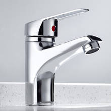Bathroom Basin Sink Faucet Chrome Single Handle Kitchen Tap Faucet Mixer hot and cold water hose Chrome Finished Mixer Tap 2024 - buy cheap
