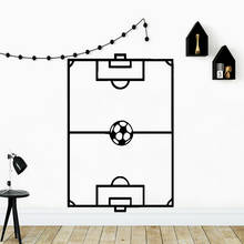 Diy futebol adesivos de parede decoração da sua casa para sala de estar vinil adesivo crianças quarto arte da parede murais voetbal muursticker 2024 - compre barato