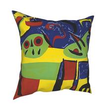 Joan Miro подушка в виде собаки чехол украшение художественной росписи художник диванные подушки для дивана двухсторонняя Полиэстеровая печать Винтаж 2024 - купить недорого