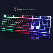 New USB Wired 104 Key Keyboard Mouse Combo Set LED Backlight For Notebook Laptop  Desktop Gaming PC Office Supplies Mice 2024 - buy cheap