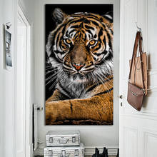 Canvas Art Animal Cuadros Tiger Leopard Lion Poster Wall Art Aisle Decorative Paintings Hoom Decor Classical Living Room Picture 2024 - buy cheap