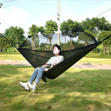 Camping/garden Hammock with Mosquito Net Outdoor Furniture 1-2 Person Portable Hanging Bed Strength Parachute Fabric Sleep Swing 2024 - buy cheap