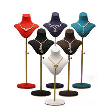 Necklace display stand portrait neck jewelry display props window display furnishings can be pulled up telescopic jewelry stand 2024 - buy cheap