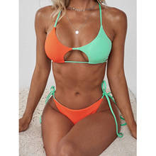 Woman Sexy Swimwear Fashion 2 Piece Sets Womens Ladies Strappy Swimsuit Women Bathing Suits 2021 Summer Swimming Suit for Women 2024 - buy cheap