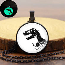 Charm Dinosaur Pattern Luminous Pendant Necklace Classic Women Men Fashion Glow In The Dark Necklace Jewelry for Party Gift 2024 - buy cheap