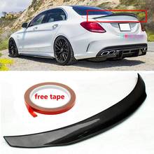 Tronco traseiro do carro telhado spoiler asa lábio para mercedes benz w205 c-class & c63 4 porta sedan 2015-2019 tronco traseiro spoiler asa lábio 2024 - compre barato