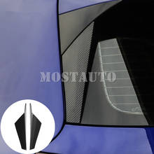 Alerón de ventana trasera para coche, cubierta embellecedora de ala lateral estilo fibra de carbono, color negro, para VW Golf 8 MK8, 2020-2021, 2 unidades 2024 - compra barato