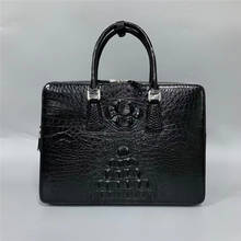 Authentic Exotic Crocodile Skin Businessmen Briefcase Large Working Purse Genuine Real Alligator Leather Male Top-handle Handbag 2024 - buy cheap