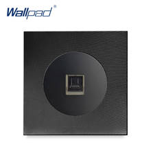 Painel de metal de alumínio para computador, tomada padrão ethernet rj45 cat6