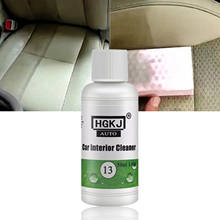 Limpiador de Interior de asiento de coche, agente de limpieza de techo, plástico, cuero de vinilo, espuma, 50ml 2024 - compra barato