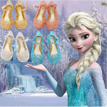 Zapatos de princesa de tacón alto para niña, zapatillas de cristal para niña pequeña, zapatillas de rendimiento para niño, zapatillas de deporte para niña 2024 - compra barato
